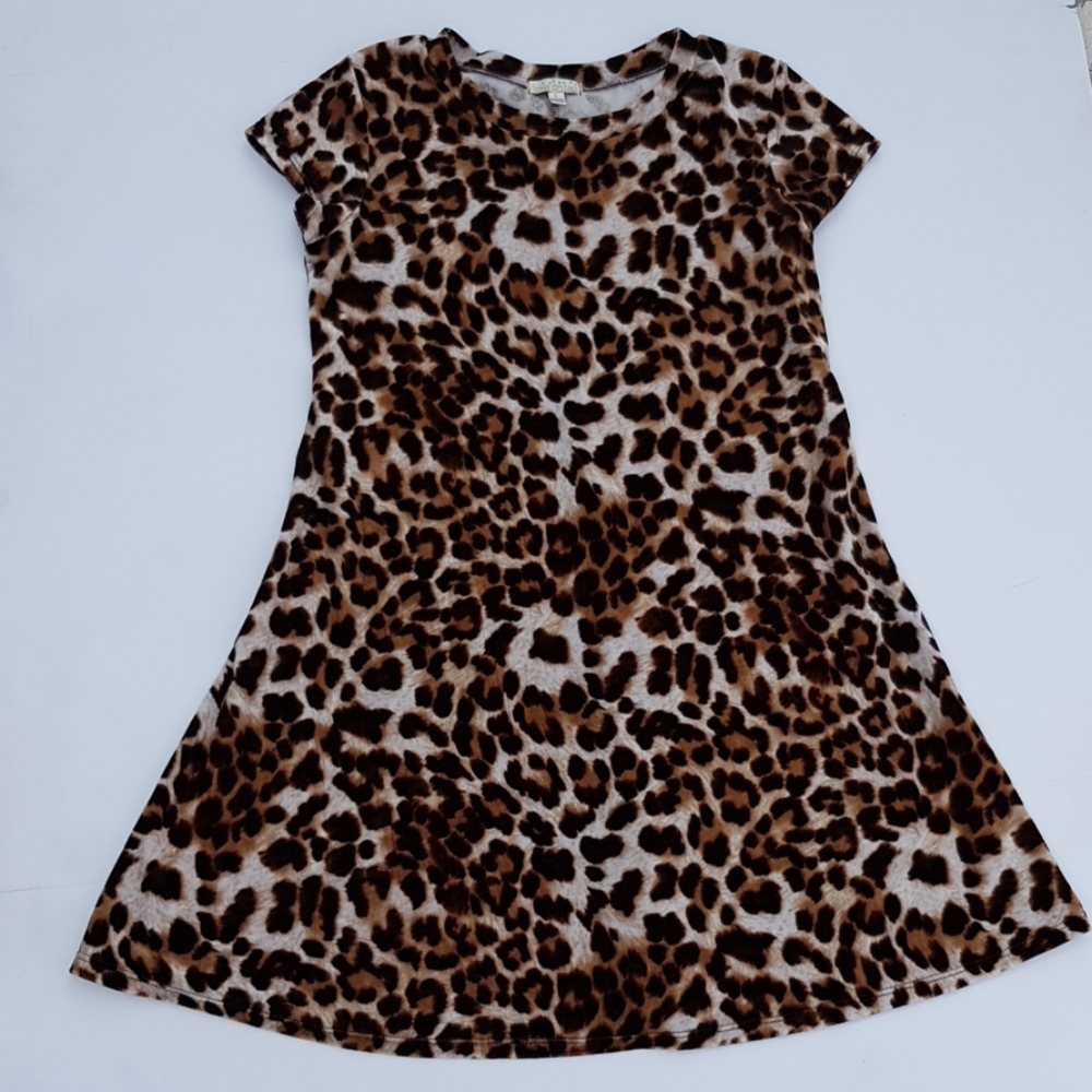 Love on Tap young girls sz L Cheetah print dress